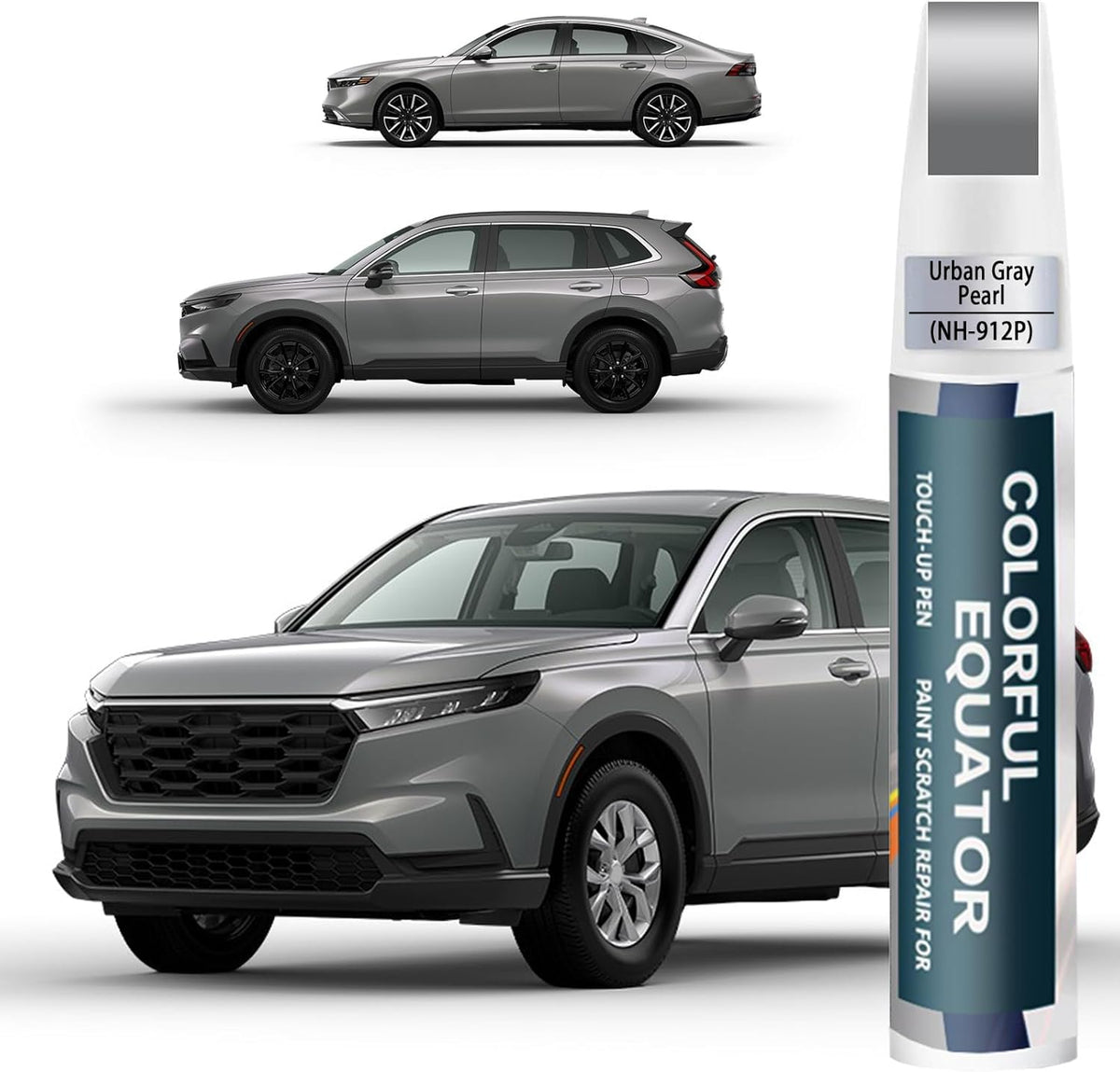 Urban Gray Pearl(NH-912P) Touch Up Paint Compatible with Honda, Car Paint Pen Scratch Repair Two-In-One Touch Up Paint, Premium Car Scratch Remover for Deep Scratches