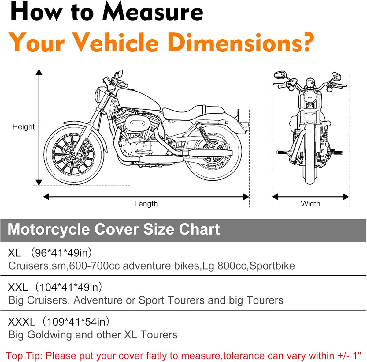 Indoor Motorcycle Cover, Soft Stretch Elastic Dustproof Protection Windproof Cover for Bike, Black and Red Stitching Motorcycle Cover for 109 x 41 x 54 in