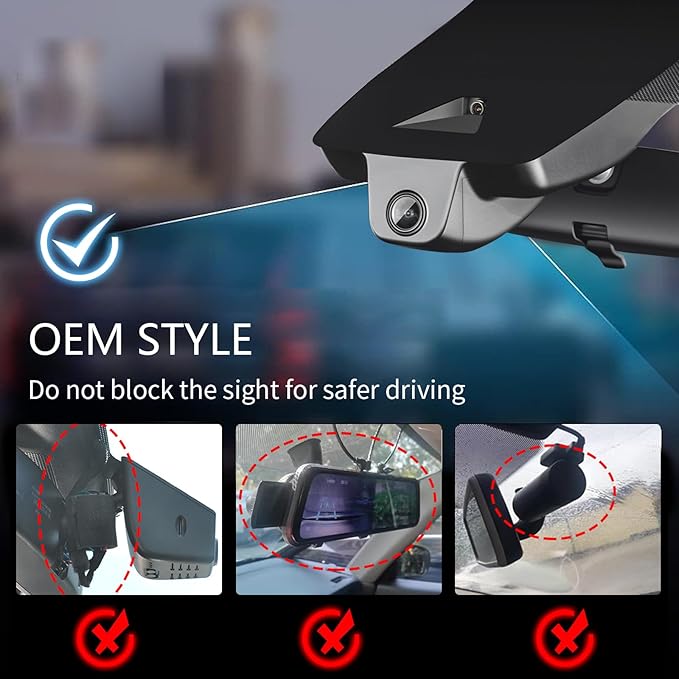 Mangoal 4K Dash Cam Custom fit for Toyota Grand Highlander & Hybrid 2024 2025 2026, XLE Limited Platinum, Integrated OEM Look, UHD 2160P Video, App & WiFi, Easy to Install, GPS, 64GB Card
