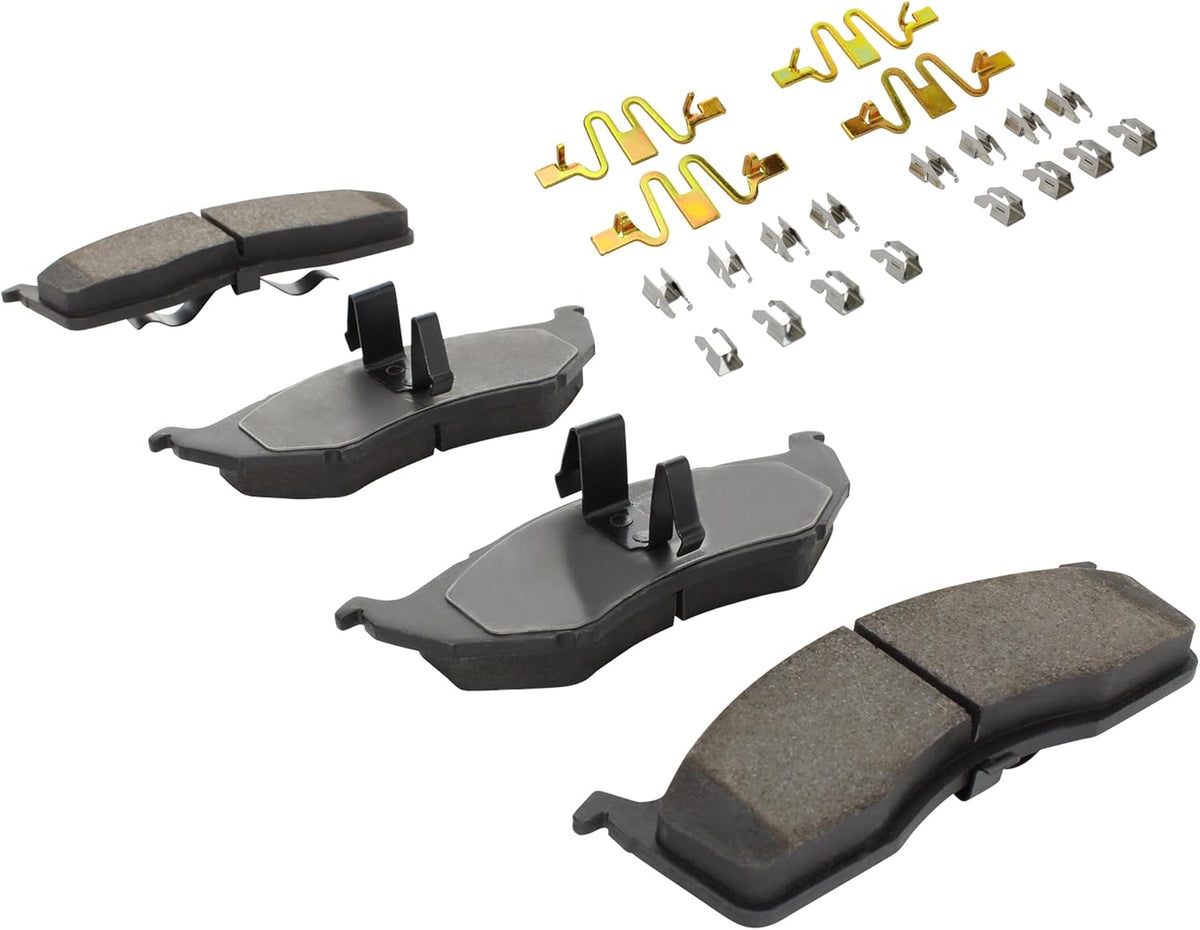Premium Semi-Metallic Front Brake Pads (1001-0591M) Compatible with 1993-2002 Chrysler/Dodge/Eagle/Plymouth (Caravan/Concorde/Grand Caravan/Grand Voyager/Intrepid/LHS & More)