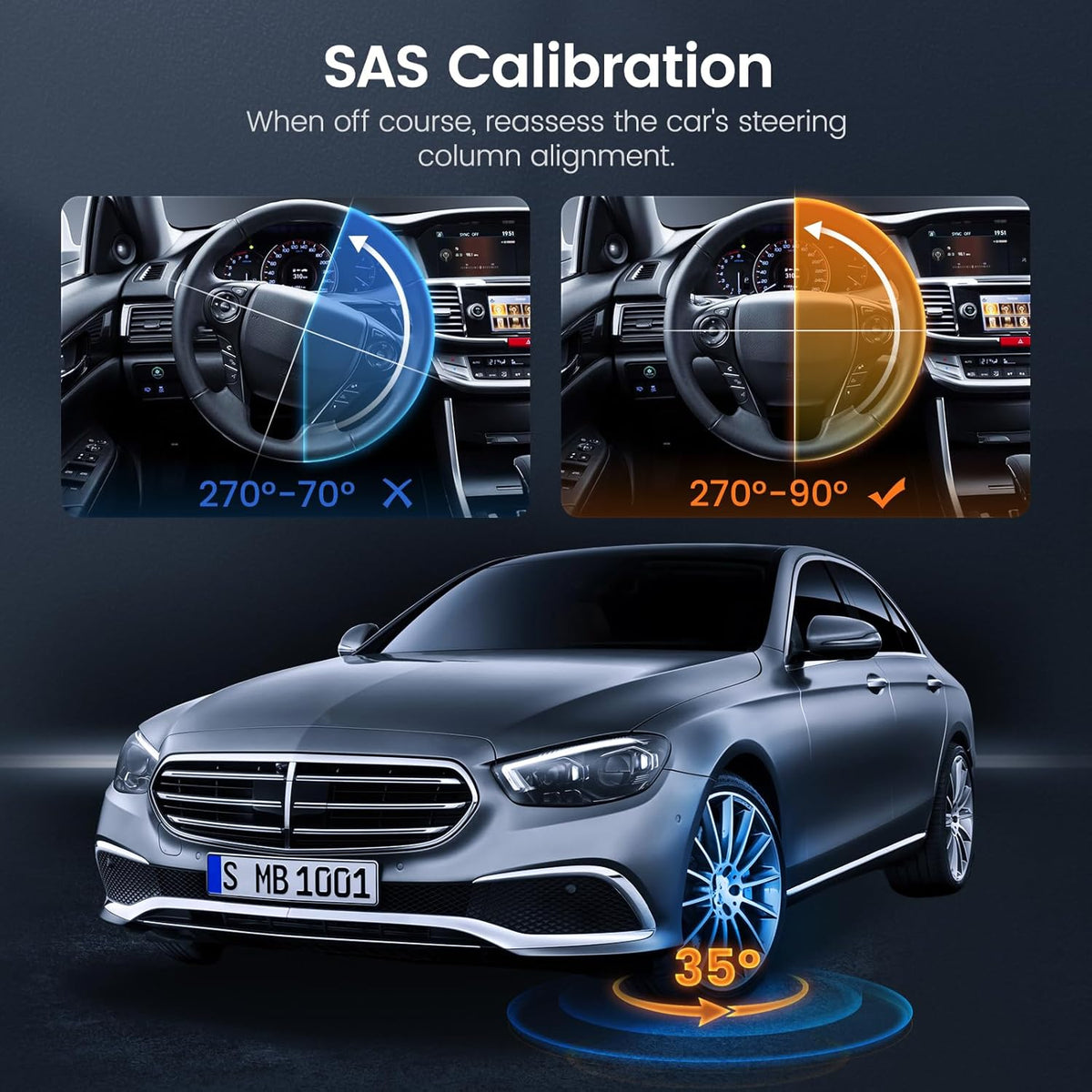 ANCEL AD610 Pro ABS SRS OBD2 Scanner, ABS Bleeding, SAS Calibration, ABS, Airbag, EPB, Oil Reset, Full OBD2 Functions, AutoVIN, Free Lifetime WiFi Updates