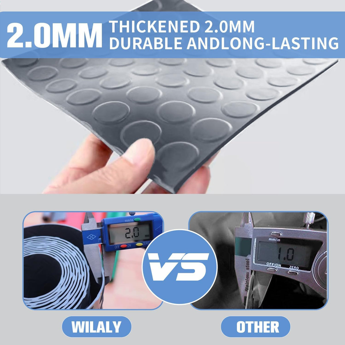 Premium Garage Floor Mat, Commercial Grade Heavy Duty Parking Mat for Garage Floor, Golf Cart Parking, Water/Stain Resistant Floor Runner (Grey Coin, 4 x 13 Feet)