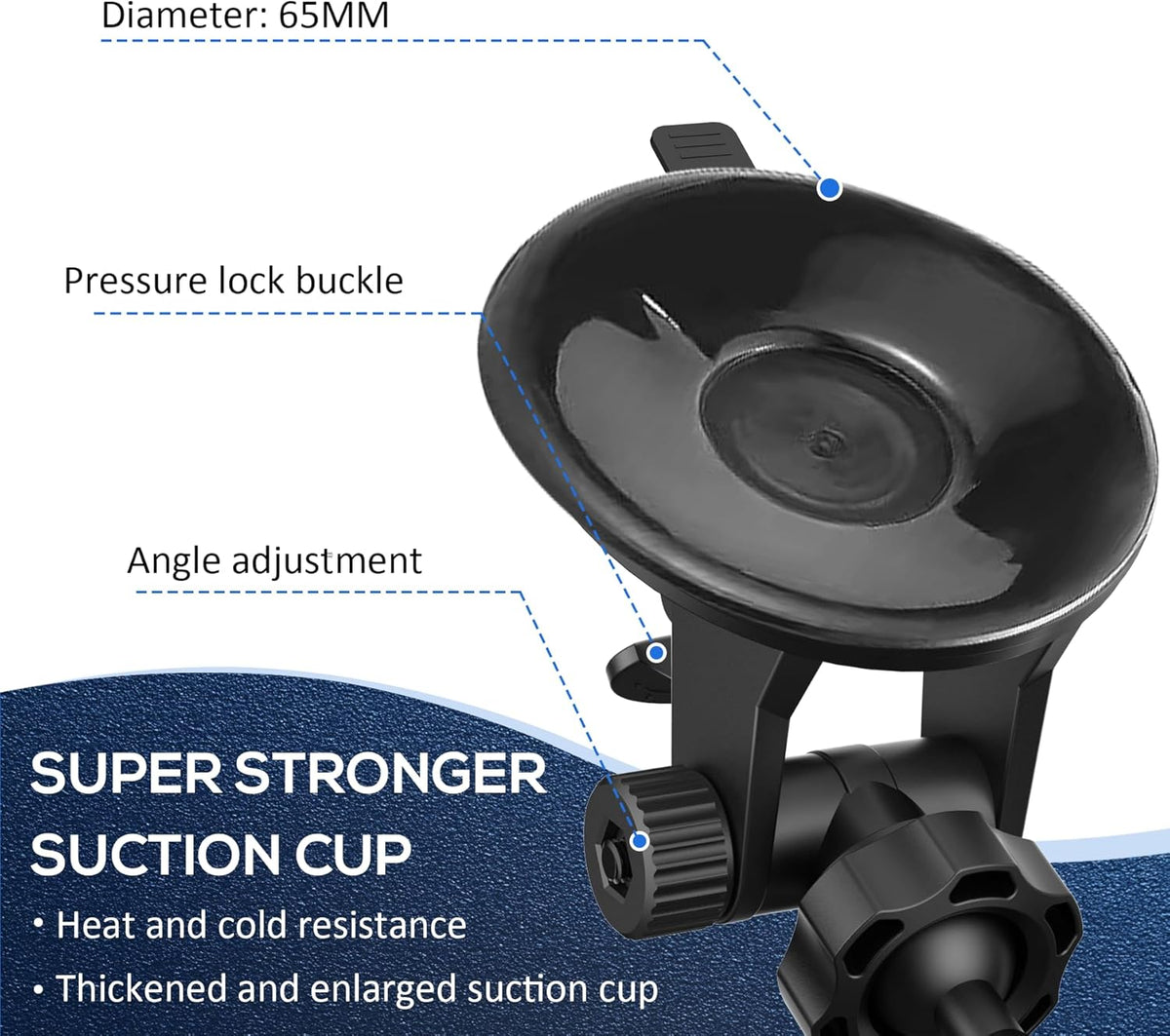 Super Radar Detector Mount,Super Car Windshield,Dashboard Suction Cup Bracket,Suitable for Cobra Escort Beltronics Radar Detectors (for Cobra Escort Beltronics)