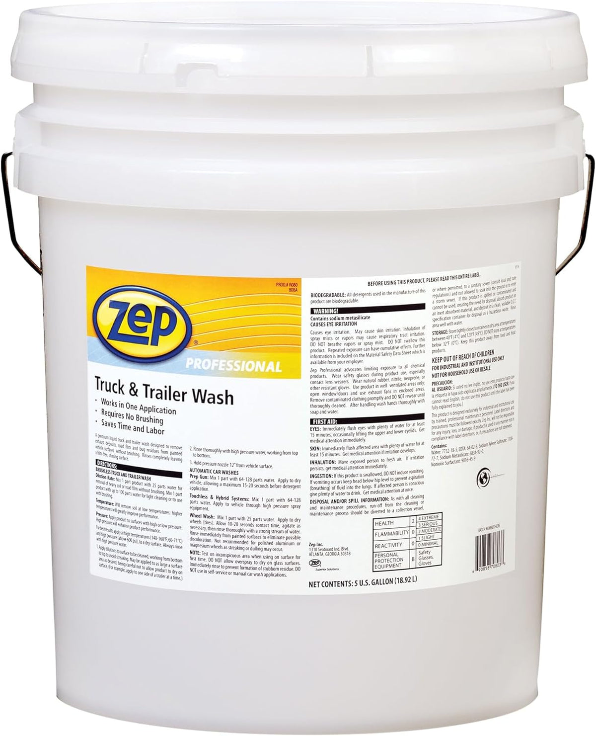 Zep SEPTLS019R08035 Professional Truck Trailer Washes - R08035