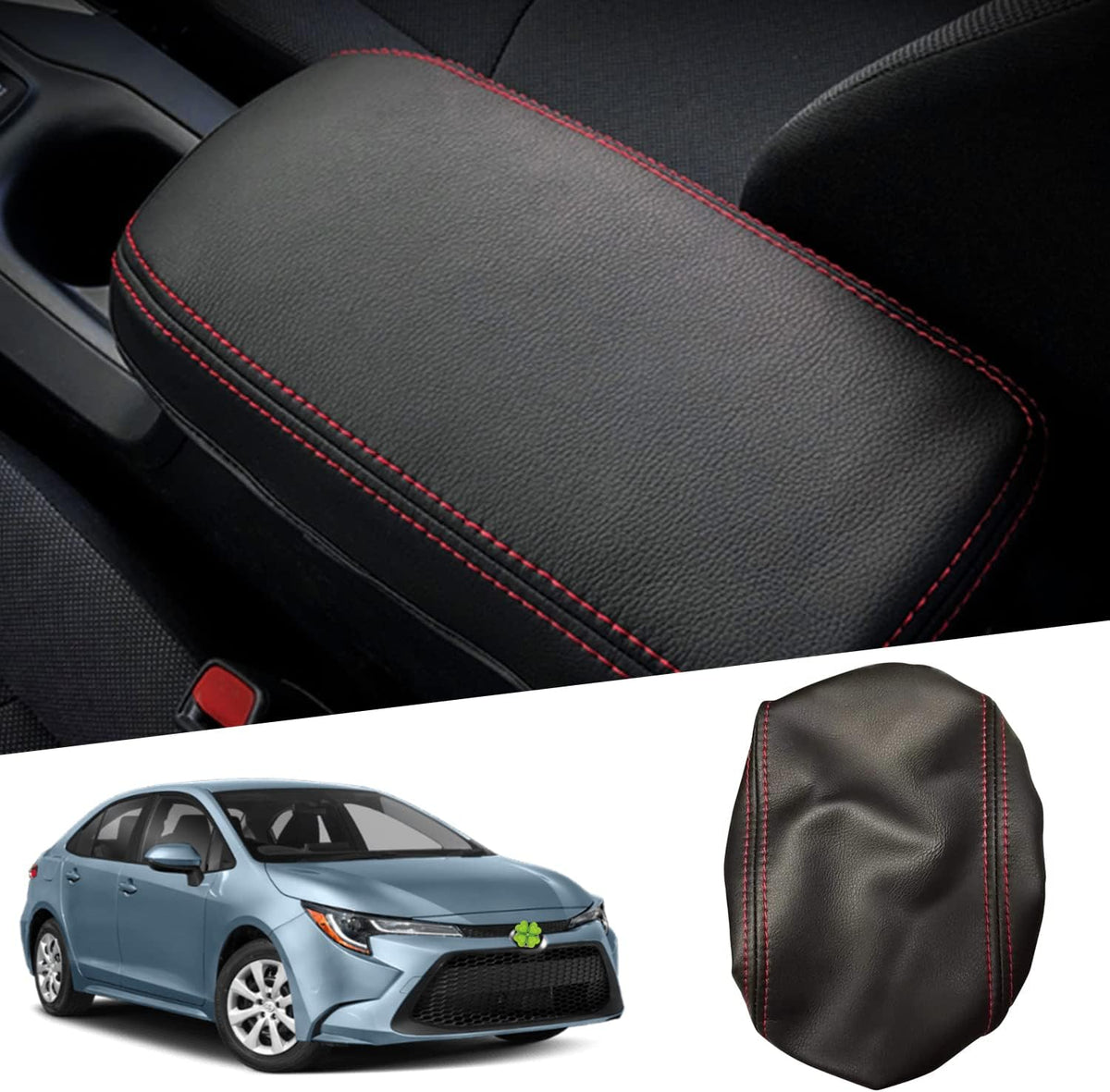 Ruiya 2025 Corolla Armrest Cover for Toyota Corolla E210 Accessories Armrest Lid Cover Compatible with 2022 2023 2024 2025 Toyota Corolla Sedan/SUV/Hybrid/Petrol Interior Accessories