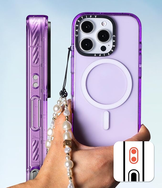 CASETiFY Impact Case for iPhone 15 [8.2ft 4X Military Grade Drop Protection/Compatible with Magsafe] - Space Pattern - Clear Black