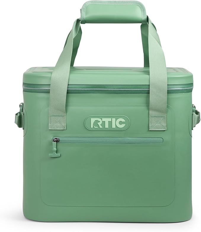 RTIC Ultra-Tough Soft Cooler 30 Can, Insulated Bag Portable Ice Chest Box for Lunch, Beach, Drink, Beverage, Travel, Camping, Picnic, Car, Trips, Floating Cooler Leak-Proof with Zipper