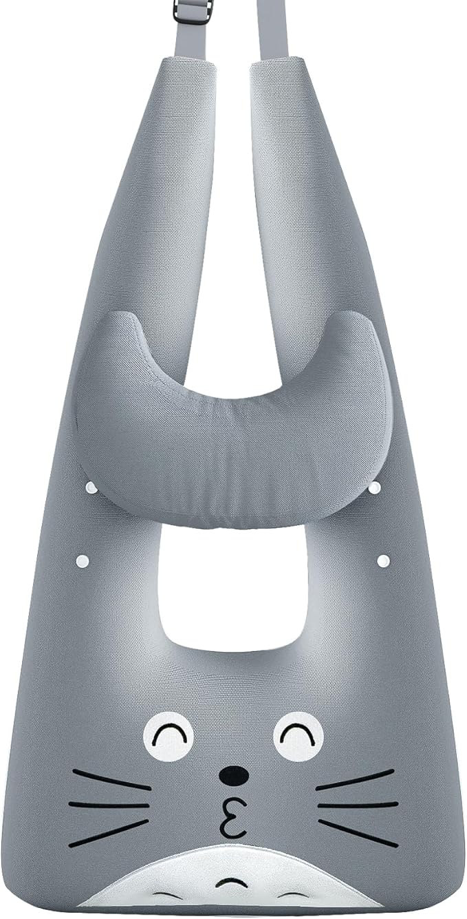 Travel Pillow,Car Pillow Kids Travel Pillow Car seat Pillow U Shaped Pillow for Travel Skin-Friendly Material The Sleeping Aid for Adults and Kids on Road Trips (Gray)