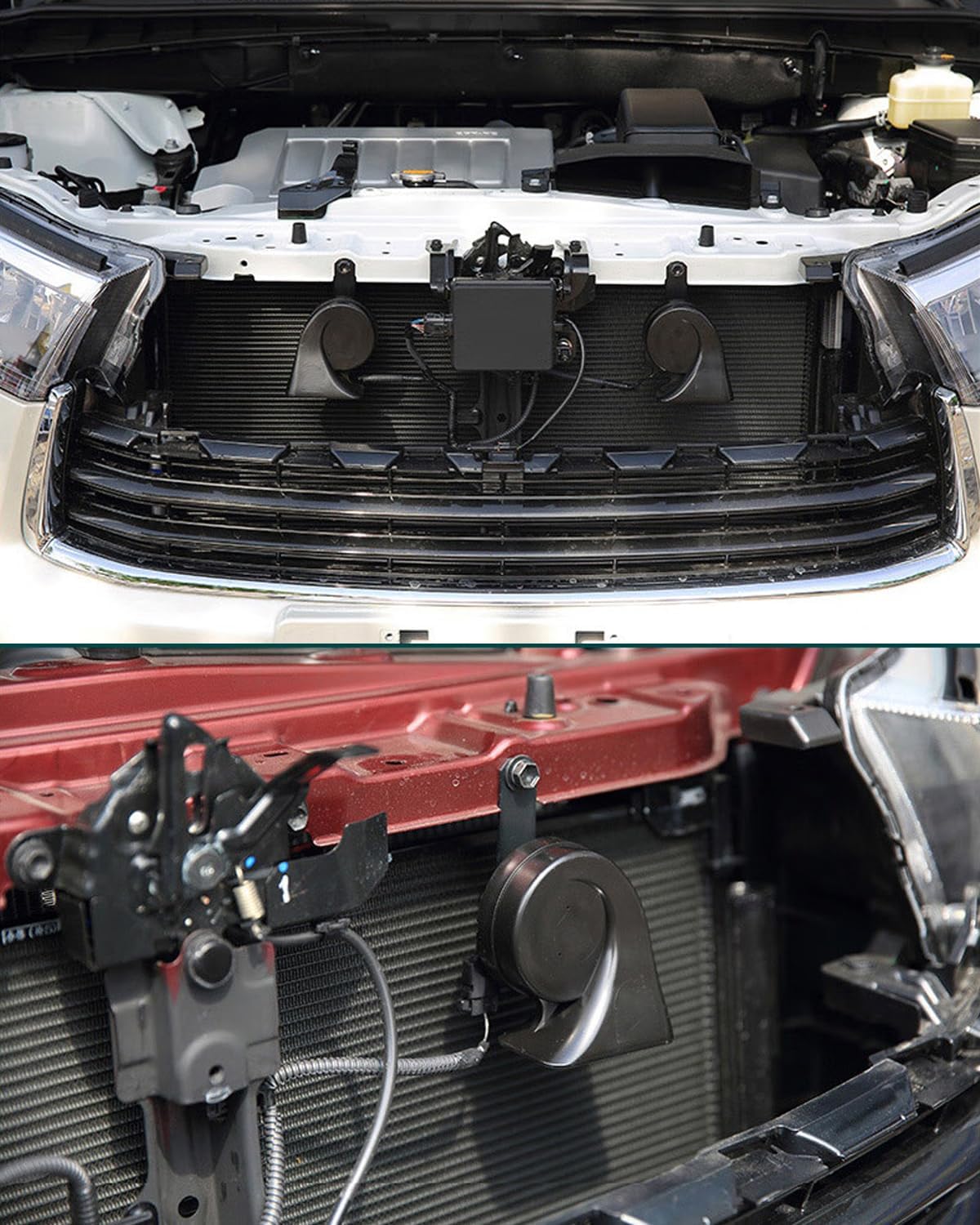 Car Horn Kit for New Hyundai/Kia 12V Loud Waterproof Auto Horn, High Low Dual Tone 126 Decibel, Replacement for New Hyundai/Kia