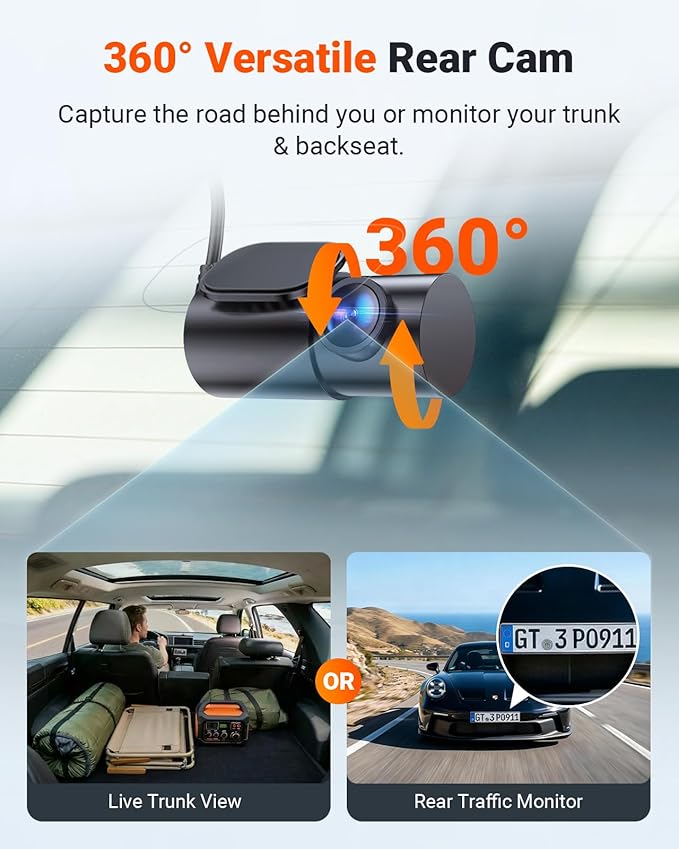 Vantrue New N4 Pro S 4K 3 Channel Dash Cam, Triple STARVIS 2 Dash Camera for Cars, 4K+1080P+2.5K Front and Rear Inside, HDR IR Night Vision, 24/7 Buffered Parking Mode, GPS, Wi-Fi, Support 1TB (RC18)