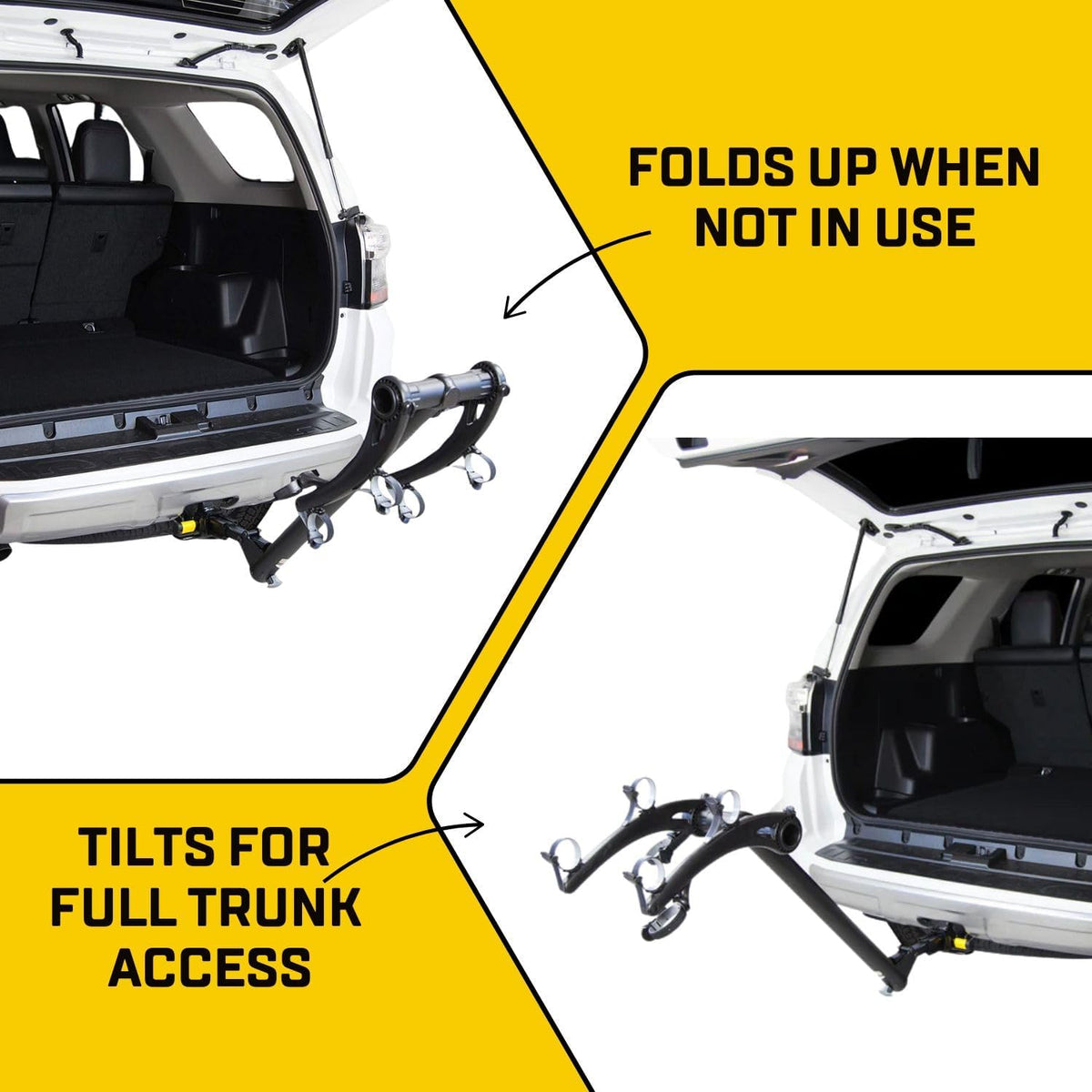 Saris Bones 2-Bike Hitch Rack Bicycle Carrier, with Easy Fold Design and Tilting Base