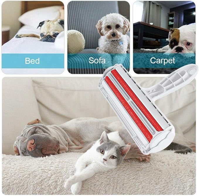 Pet Hair Remover Roller – Reusable Lint Roller for Dog & Cat Hair – Self-Cleaning Brush for Couch, Carpet, Furniture & Car Seats – Efficient Fur Removal Tool with Ergonomic Grip