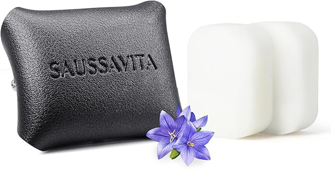 Car Air Freshener Diffuser Wild Bluebell Scented 2 Pack, Car Fresheners Vent Clip Leather Design, Car Diffuser Flower Scented for 30 days Long Lasting Black