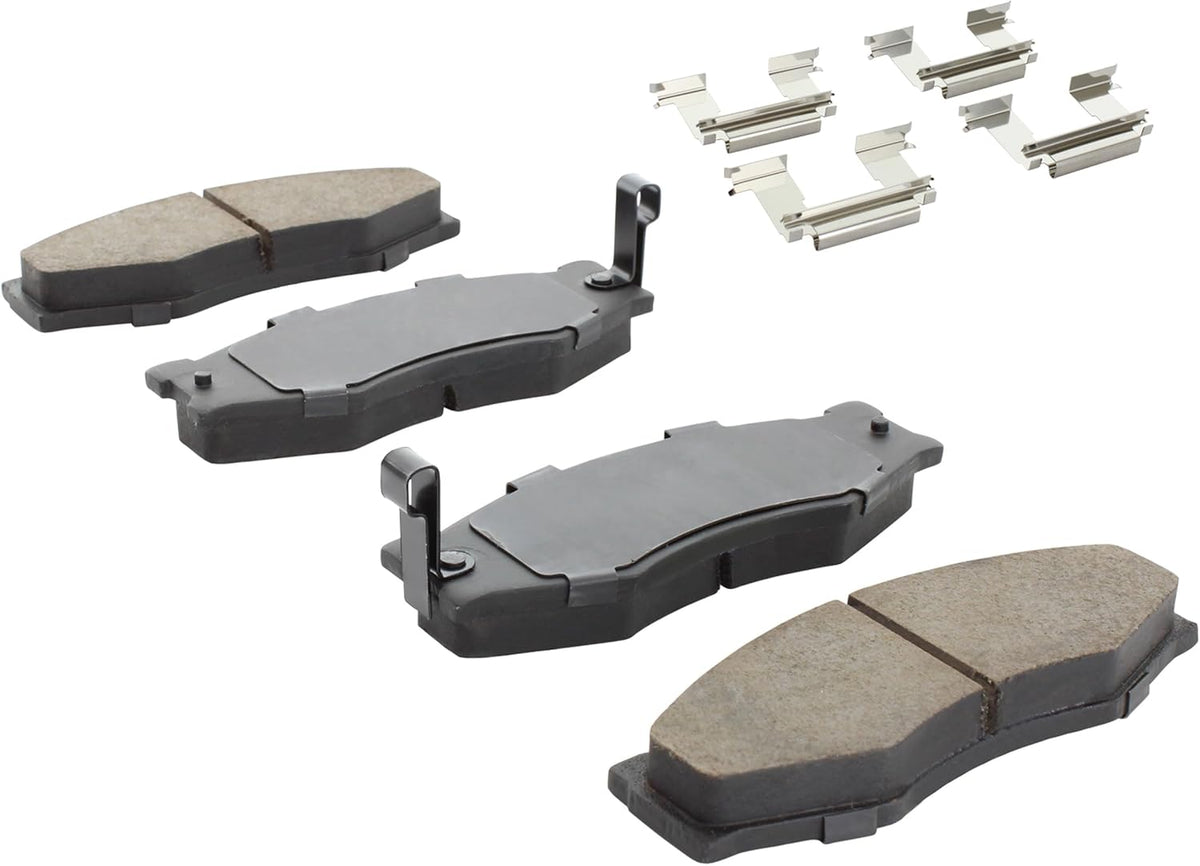 Premium Semi-Metallic Front Brake Pads (1001-0266M) Compatible with 1983-1997 INFINITI/Nissan (200SX/300ZX/720/D21/Ichi Van/M30/Maxima/Multi/Pickup/Stanza)