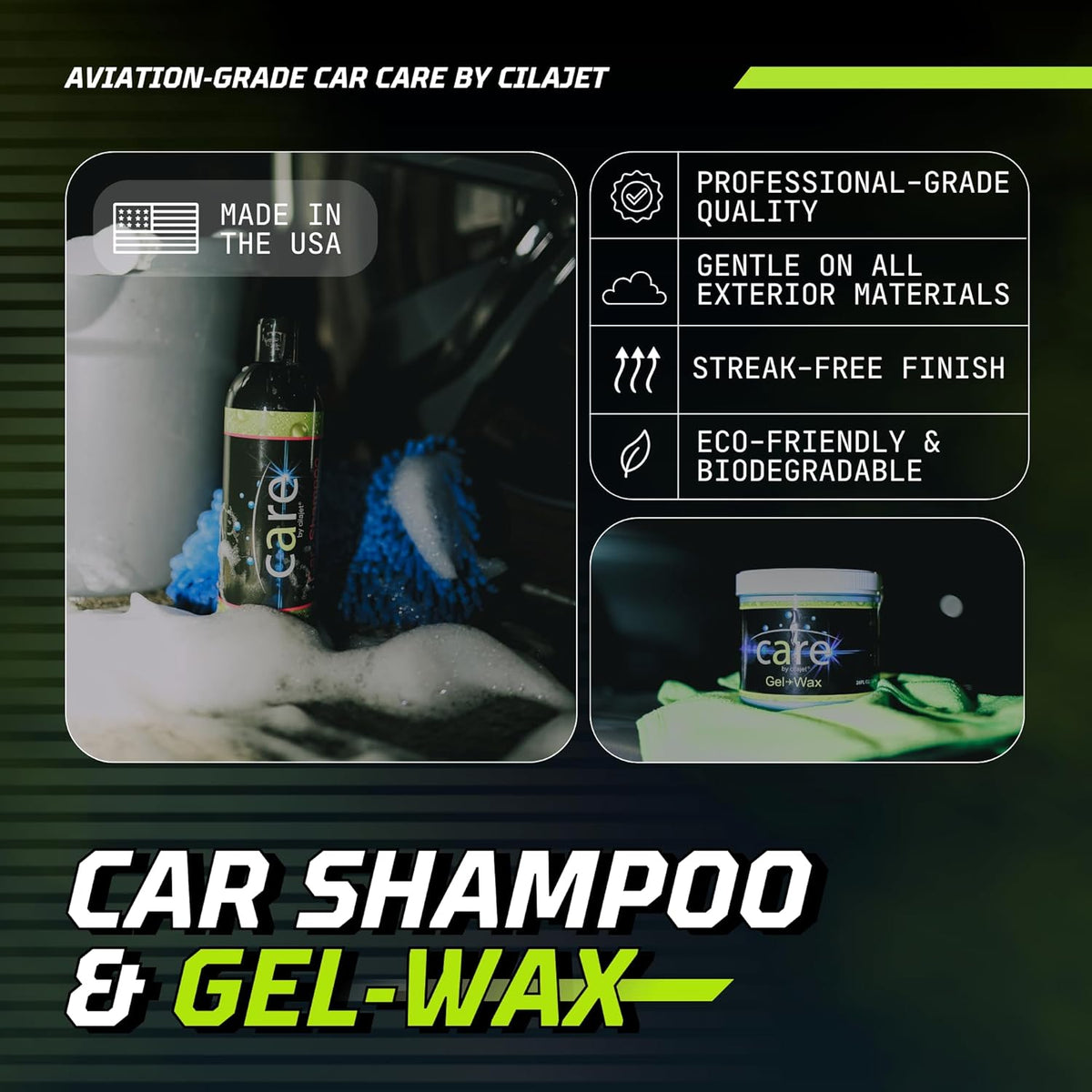 Care Car-Shampoo and Soap 16 Oz., Car Cleaning Supplies, Ultra Concentrated, Works on Cars, Trucks, and More
