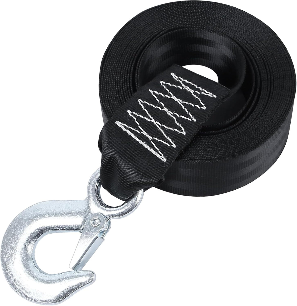 Boat Winch Strap with Safety Snap Hook 2" x 20 Ft for Pontoon/Bass/Fishing Boat Straps Trailer 10000 lbs Tow Ropes for Towing Vehicles, ATV,Jet Ski,Powerboats,Canoe,Kakak,Wave Runner Accessories
