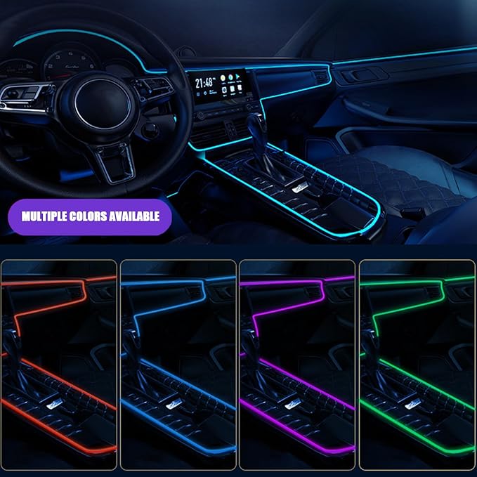 Car Interior Lights for Mercedes Benz AMG CLS C218 C219 C257 220d 280 300d 350 400d 450 500 CLS 53 55 63 LED Car Interior Atmosphere Lamp Car Ambient Lighting Kits,Ice Blue