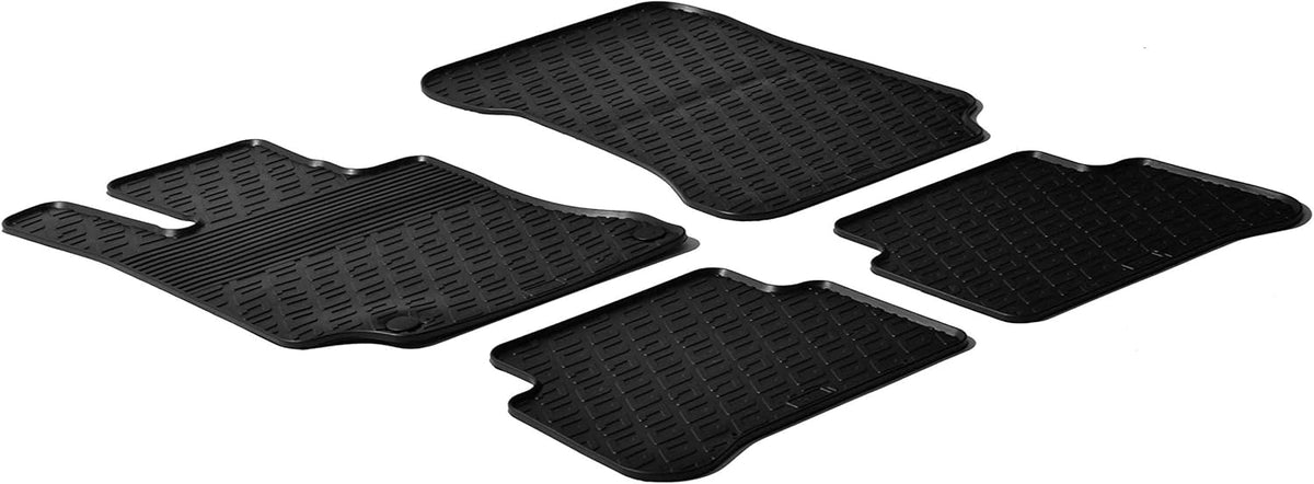 Gledring USA Custom Fit All-Weather Rubber Floor mats Compatible with Mercedes Benz E-Class E63 AMG Sedan (W212) 2010-2016, No Trimming Required, Tailored Custom Fit, Protects from Rain, Mud and Snow