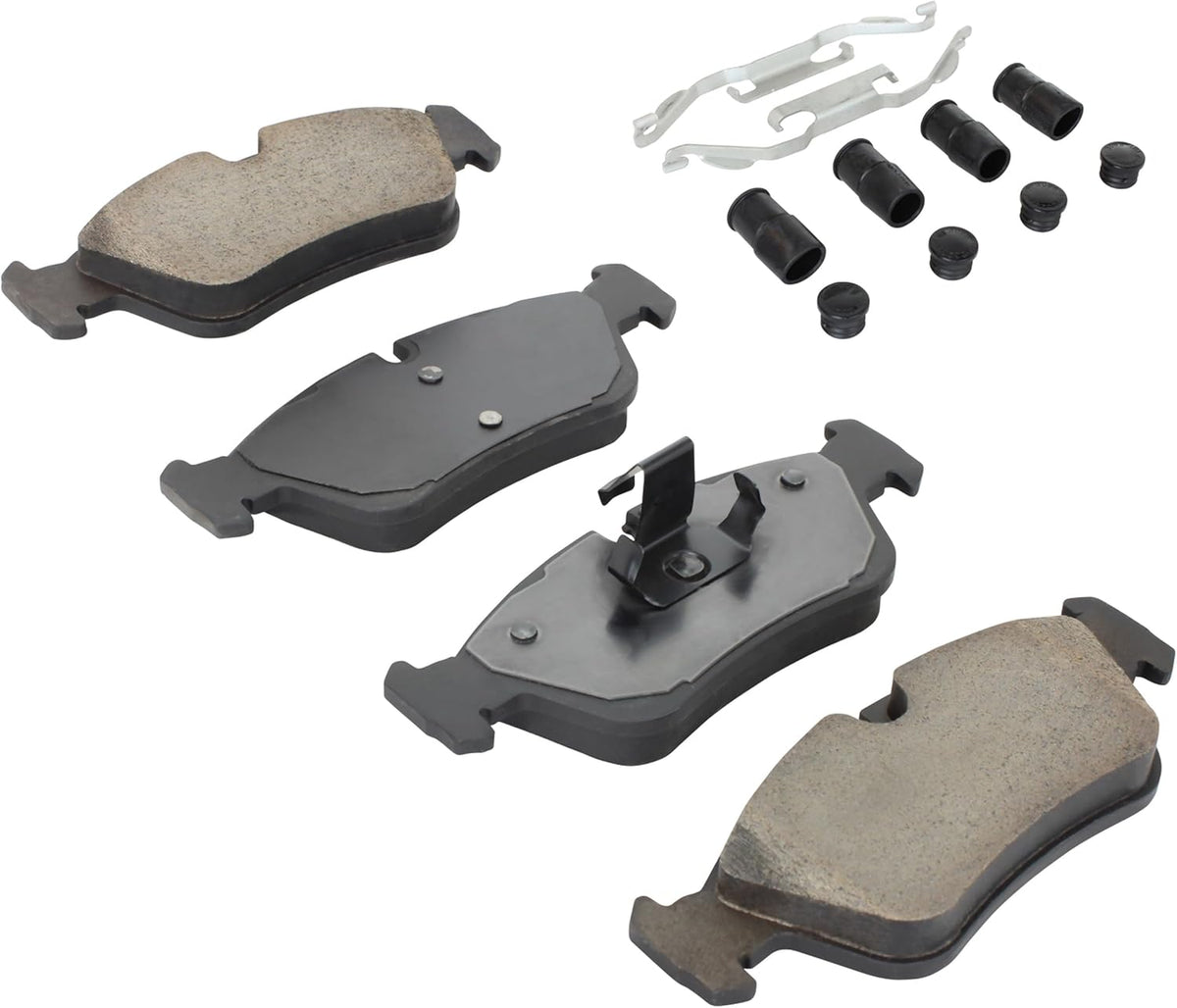 Premium Ceramic Front Brake Pads (1001-0781C) Compatible with 1991-2007 BMW (318i/318is/318ti/320i/323Ci/323i/323is/323ti/325Ci/325i/325is/325xi/328Ci/328i/328is/525i/Z3/Z4)