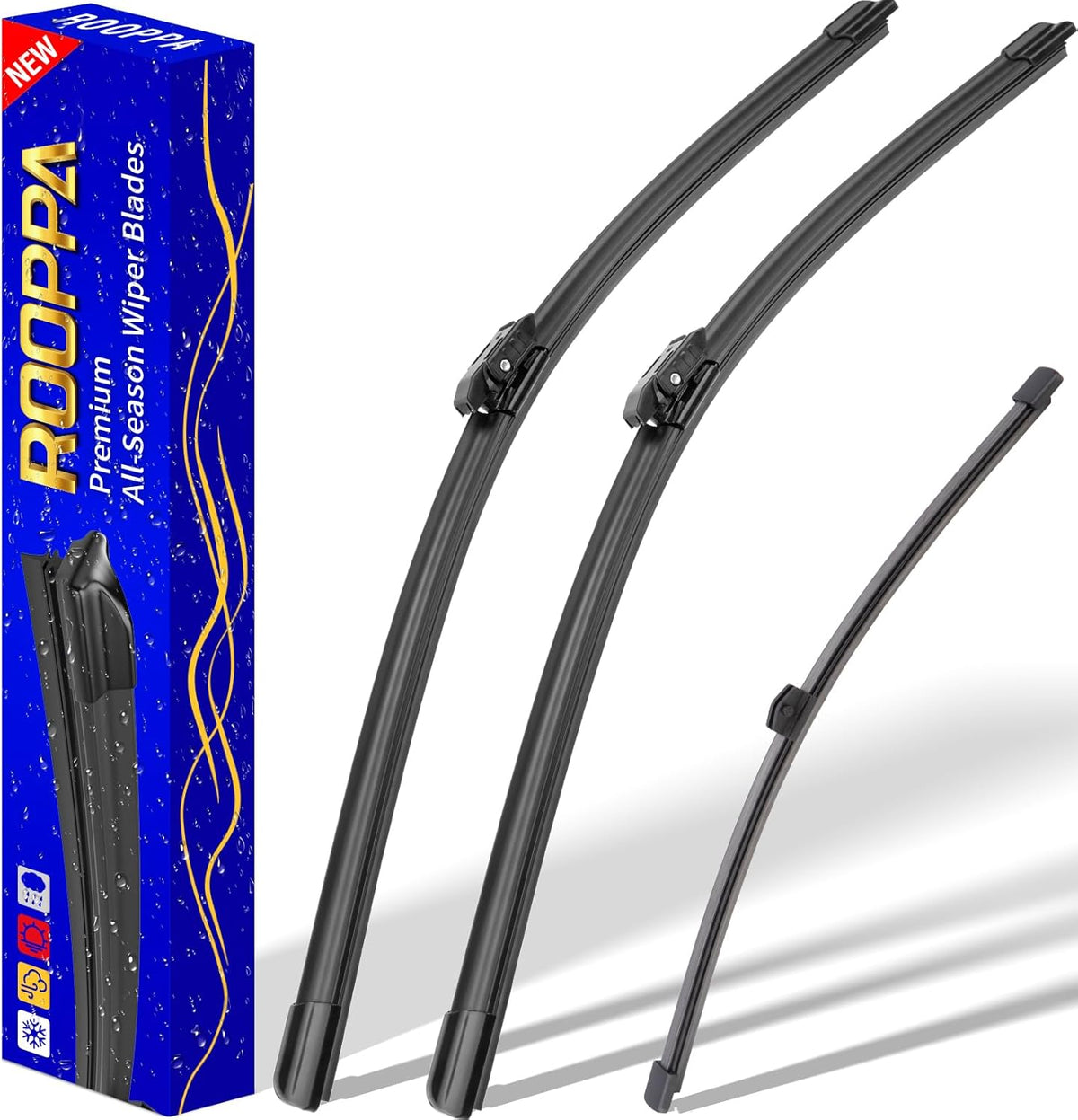 3 wipers Replacement for 2018-2022 BMW X2, Windshield Wiper Blades Original Equipment Replacement - 24"/20"/13" (Set of 3)