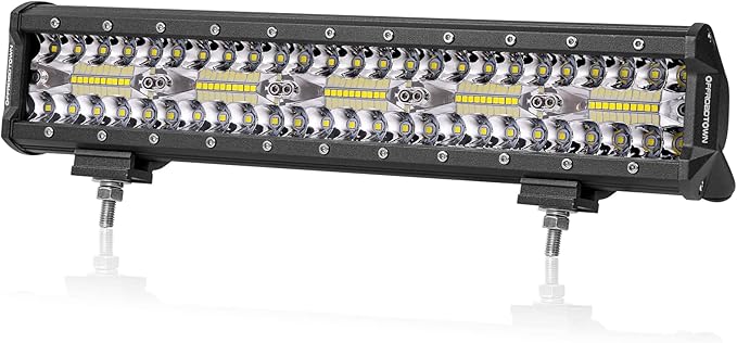OFFROADTOWN 15 Inch 300W LED Light Bar, White, Aluminum, IP68 Waterproof, Suitable for Off-Road Vehicles, UTVs, ATVs, Trucks, Boats