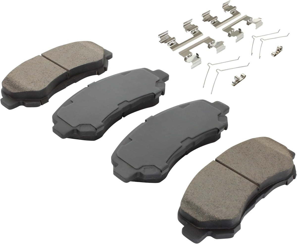 Premium Ceramic Front Brake Pads (1001-1374C) Replacement for Nissan Juke 2017-2014, Maxima 2023-2009, Rogue Select 2015-2014, Sentra 2012-2009