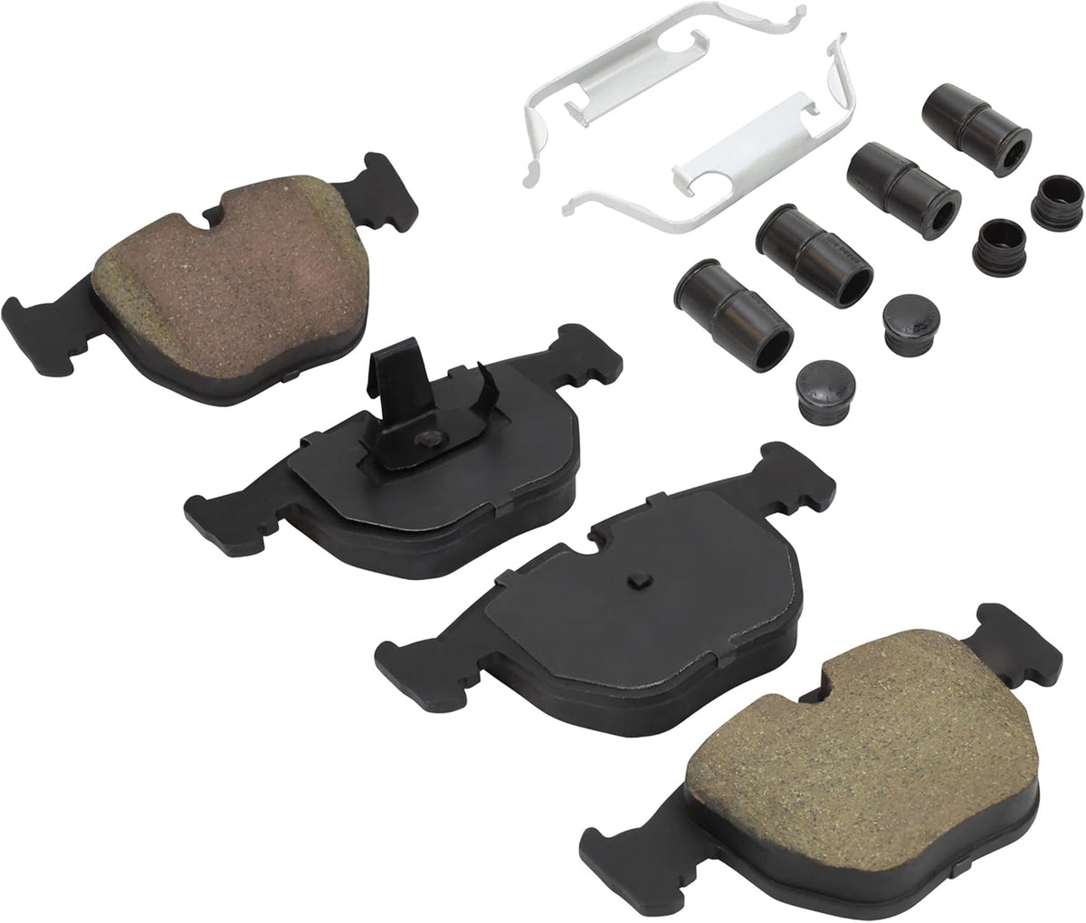 Premium Ceramic Front Brake Pads (1001-0681C) Compatible with 1995-2006 BMW/Land Rover (530i/540i/740i/740iL/M5/Range Rover/X5)