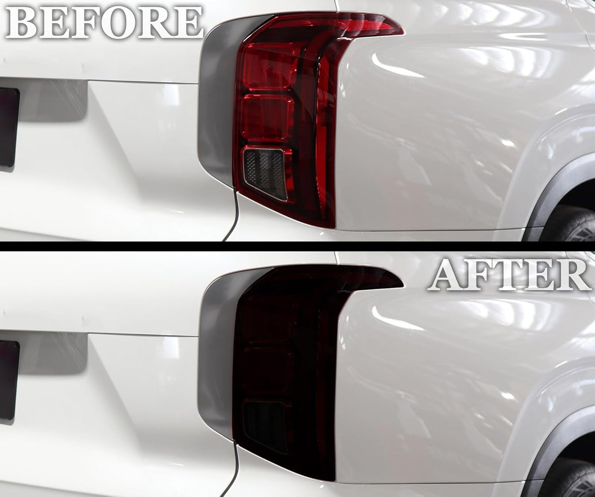 BOGAR TECH DESIGNS Full Headlight Taillight Tint Kit Compatible with Hyundai Palisade 2023-2025, Dark Smoke
