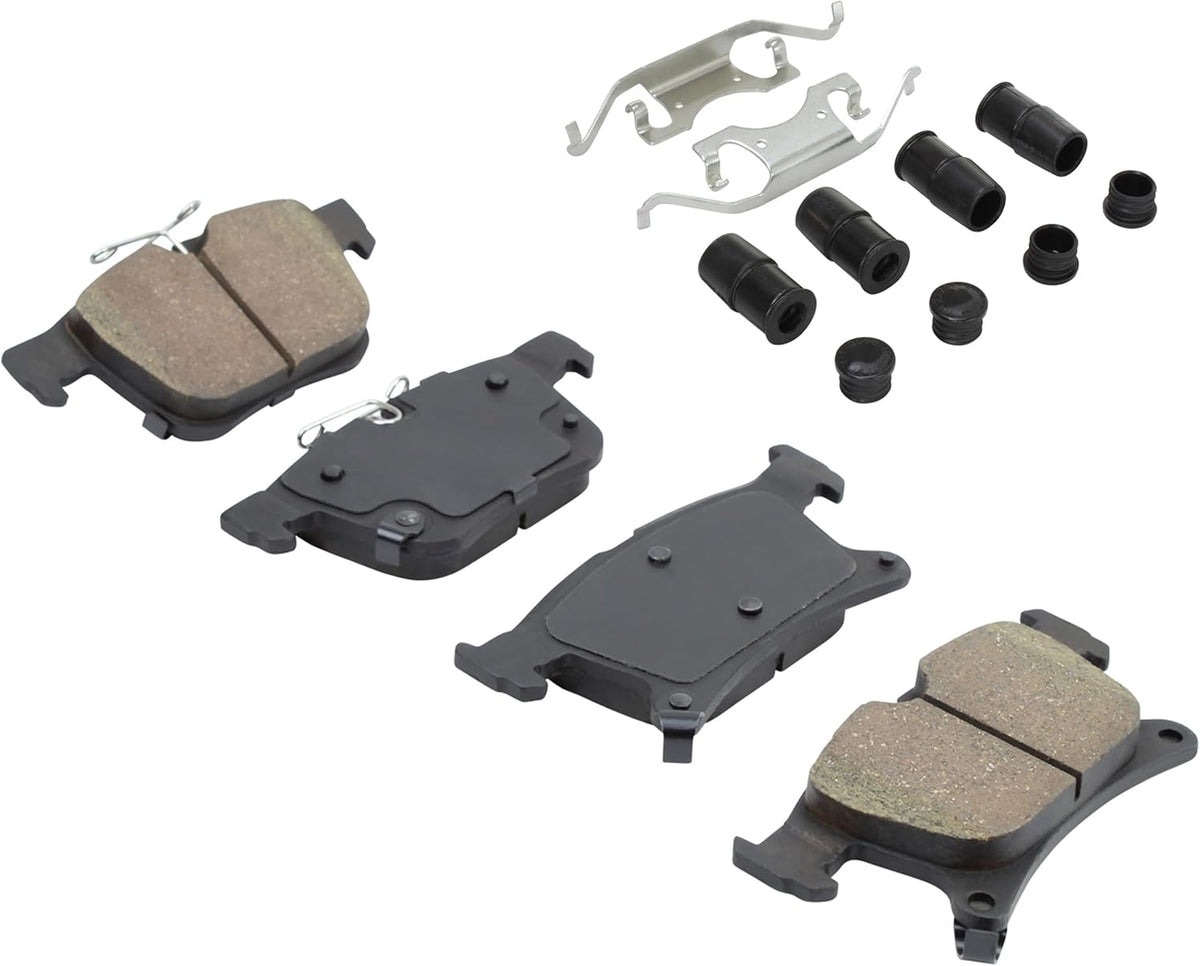 Premium Ceramic Rear Brake Pads (1001-1901C) Compatible with Chrysler Grand Caravan 2021-2023, Chrysler Pacifica 2017-2024, Chrysler Voyager 2020-2024