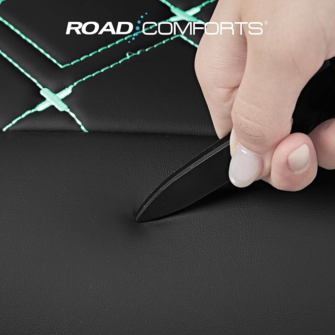 Road Comforts Seat Covers, Premium Leather Car Seat Covers Front Seat for Women Girls,Airbag Compatible, Automotive Seat Covers Universal Fit Most Cars,Vans,Truck,SUV