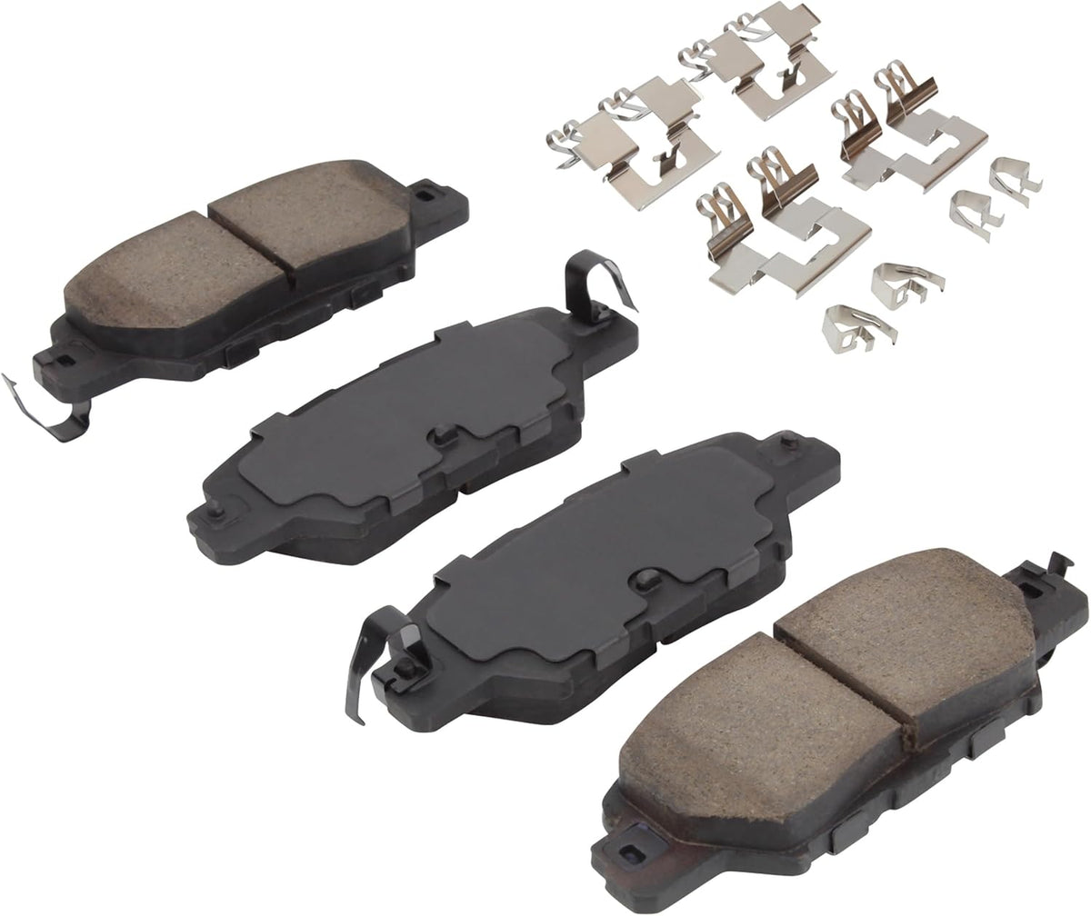 Premium Ceramic Rear Brake Pads (1001-1846C) Compatible with Mazda CX-5 2016-2024