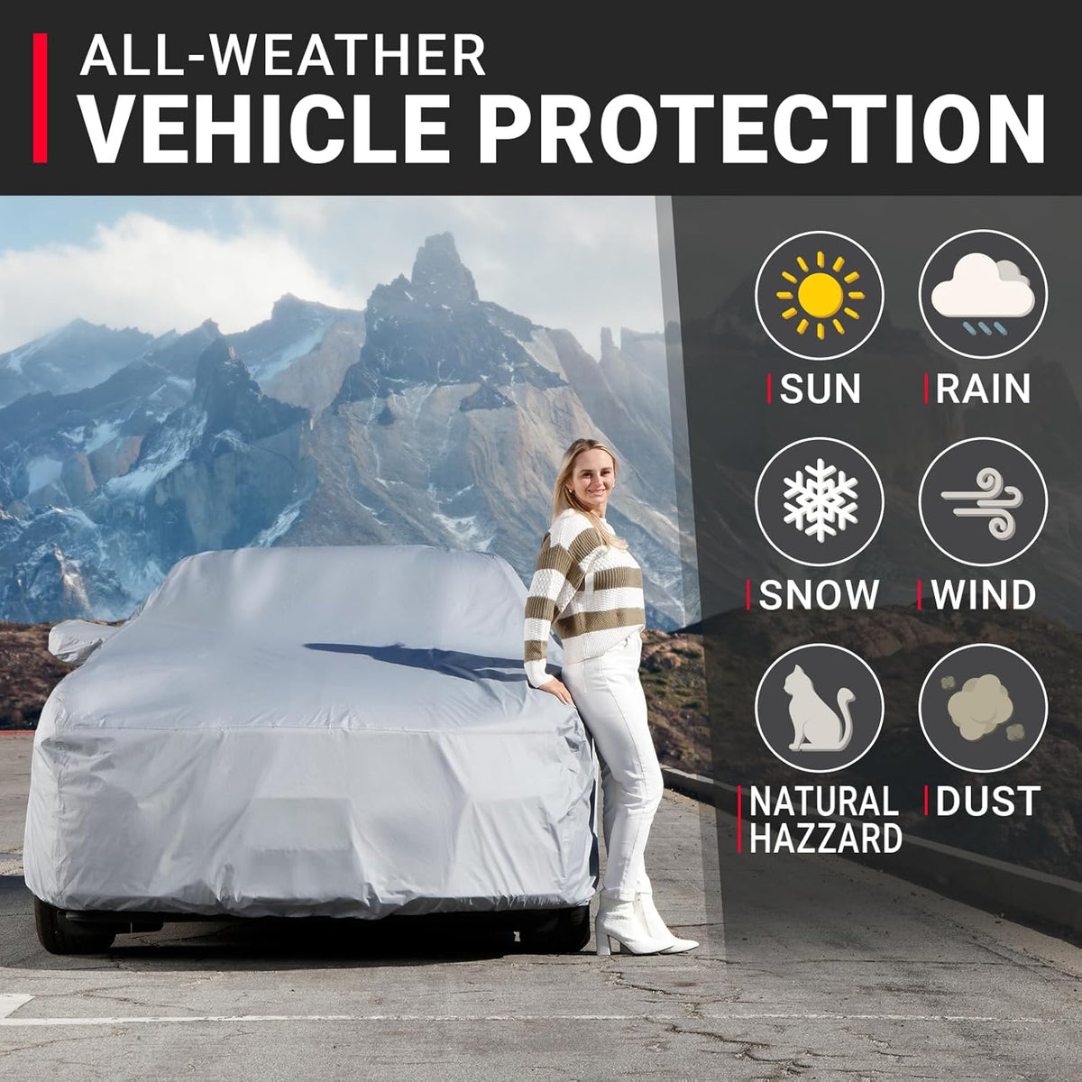 iCarCover Fits 1998-2002 Pontiac Trans AM Car Cover Automobiles Form-Fit Padded Full Exterior Waterproof Automobiles Protection Covers