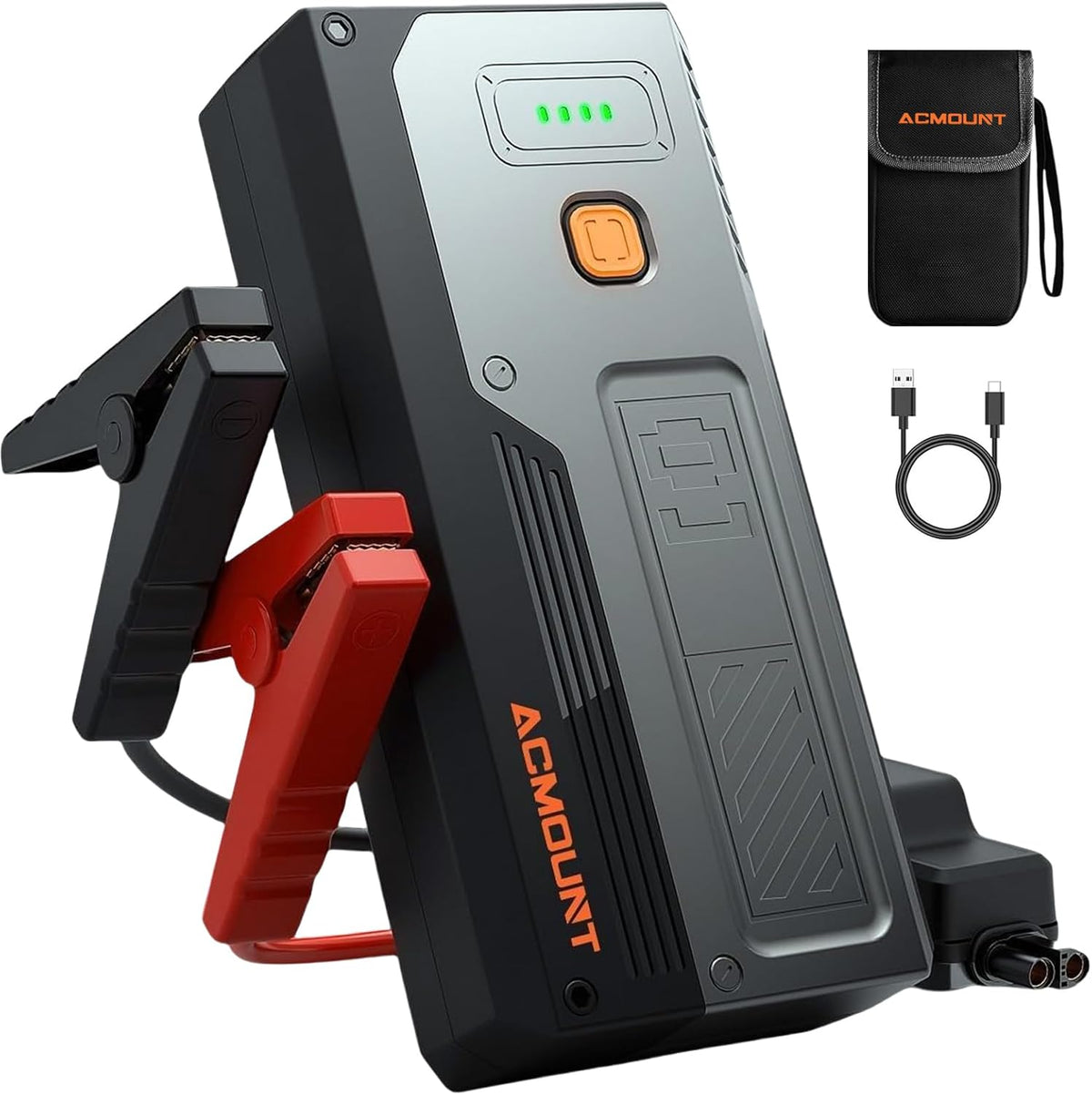 Car Jump Starter 4000A,Portable Car Battery Jump Starter for Up to 8L Gas & 6.5L Diesel Engines, 12V Jump Starter Power Pack with 3 Modes LED Light, USB Quick Charge