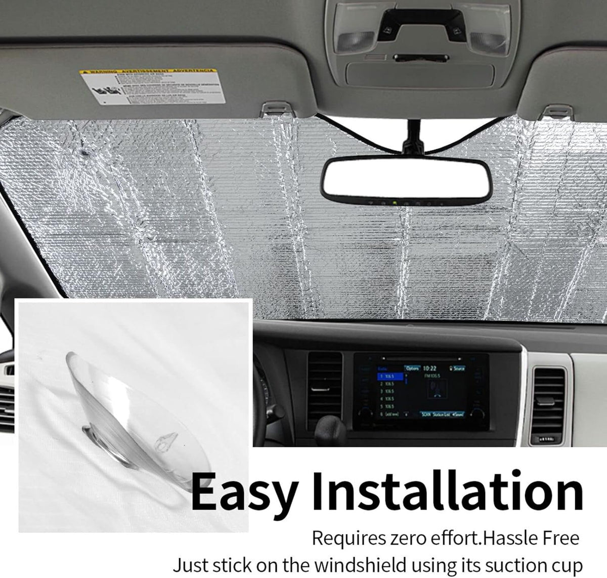 Beautiful Butterfly Car Sun Shade Windshield Sunshade Foldable Front Window Shield Cover for Truck SUV