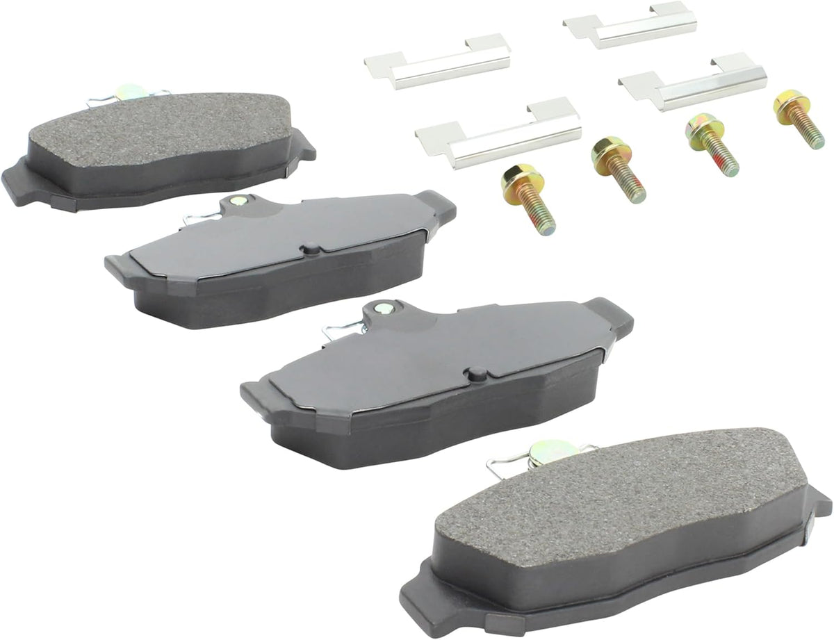 Premium Semi-Metallic Rear Brake Pads (1001-0545M) Compatible with 1986-2000 Ford/Lincoln/Mercury (Continental/Cougar/Mark VII/Mustang/Sable/Taurus/Thunderbird)