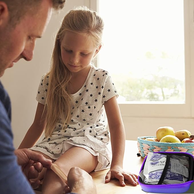 Car-Home Survival First-Aid Kit Emergency-Kit - Purple 273Piece Equipment Travel Supplies First Aid Set Home Essentials Camping Hiking YIDERBO