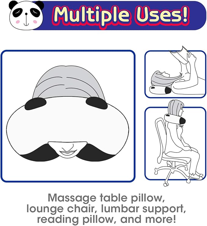 H HOMEWINS Travel Pillow for Kids,Toddler Neck Pillow Cute Animal Neck Head Chin Support Travel Accessories for Airplane, Car, Train,Recline