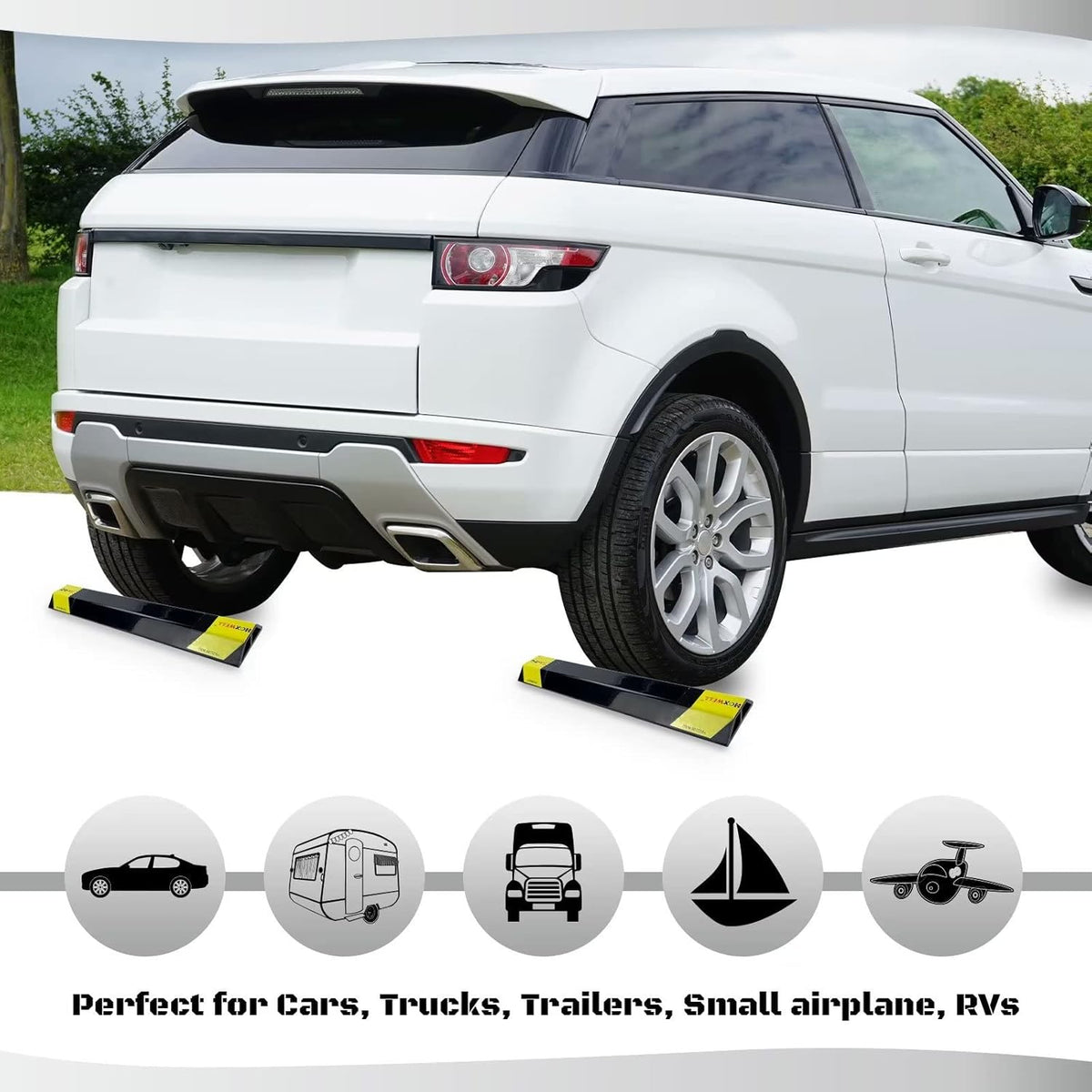 16" 2 Pcs Heavy Duty Parking Aid for Garage, Parking Gadgets Protects Car and Garage Walls, Parking Stopper Easy to Install 2 Packs