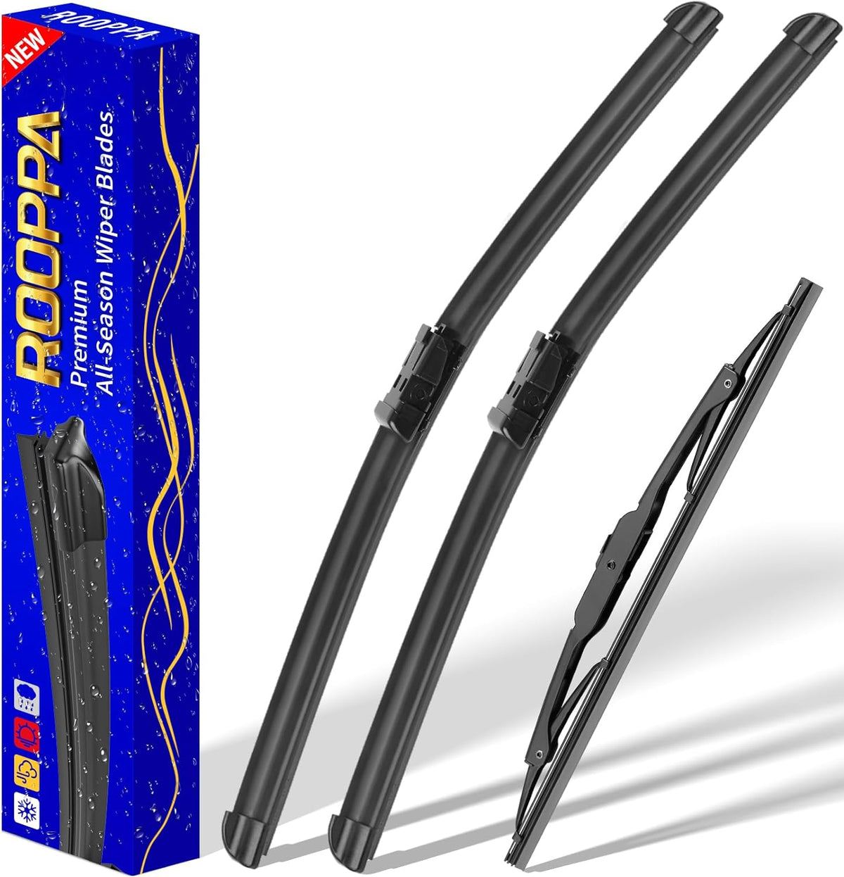 3 wipers Replacement for 2013-2021 2022 2023 Chevrolet Chevy trax/2013-2021 2022 Buick Encore, Windshield Wiper Blades Original Equipment Replacement - 26"/14"/10" (Set of 3) Top Lock