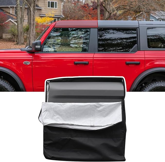Hard Top Storage Bag Compatible with Ford Bronco 2024 2023 2022 2021, Fit Bronco Accessories 2/4-Door, Roof Panel Over First Row Seat, Portable Panel Storage Bag