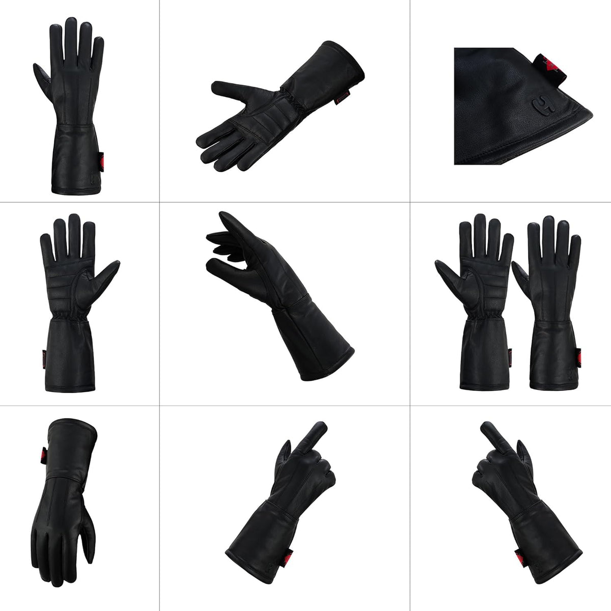 Hugger Women’s Classic Motorcycle Glove Seasonal Wind Stopper Lined Gauntlet