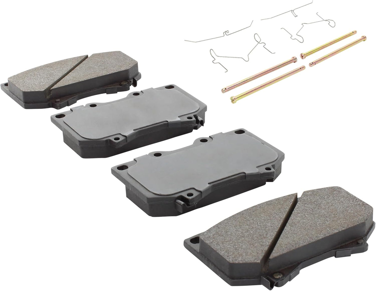 Premium Ceramic Front Brake Pads (1001-0812C) Compatible with Toyota Sequoia 2001-2002, Toyota Tundra 2000-2002