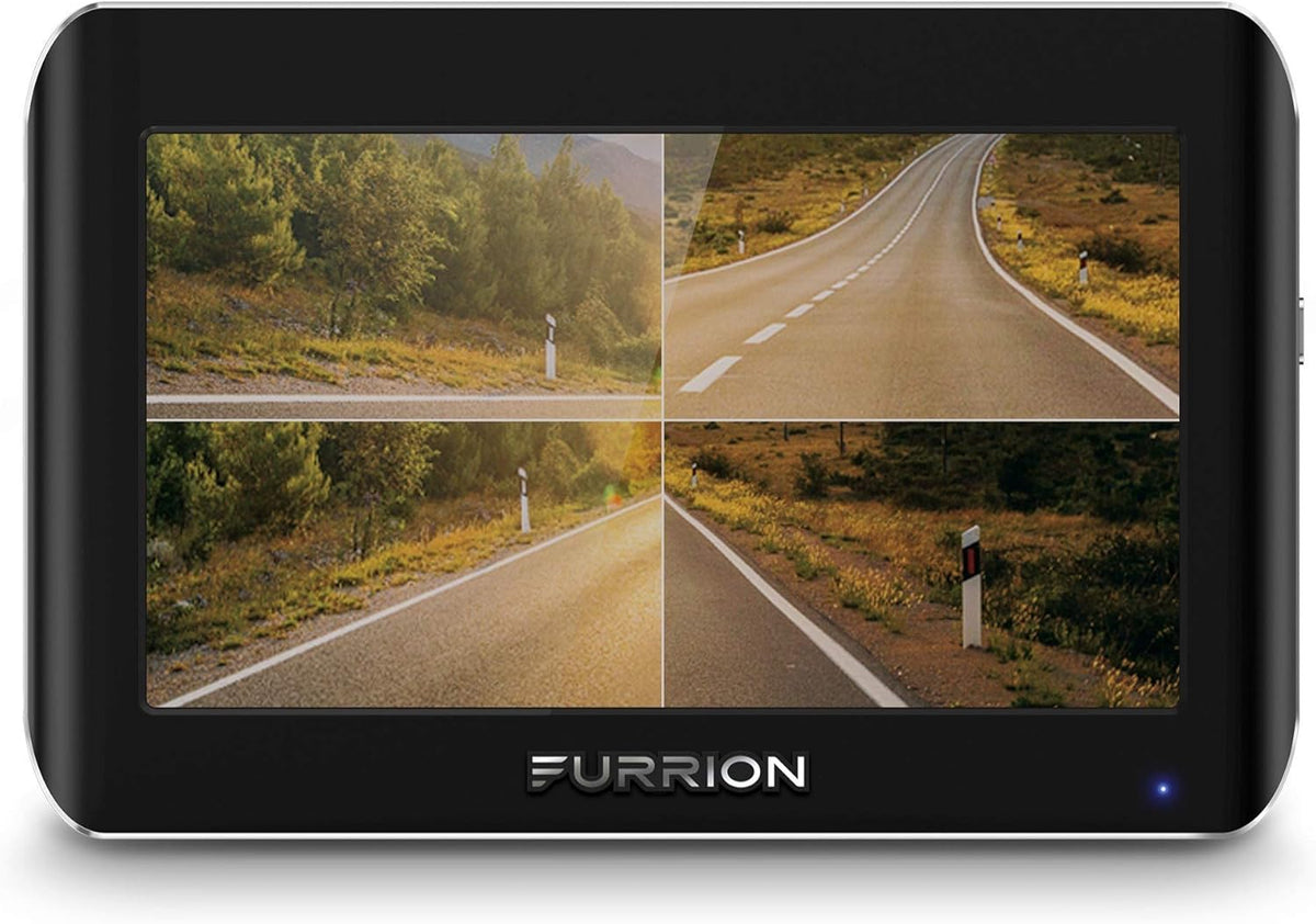 Furrion Vision S 3-Camera Wireless RV Backup System with 7-Inch Monitor, 1 Rear Sharkfin, 2 Side Running Light Cameras, Infrared Night Vision, Wide-Angle View, Hi-Res, IP65 Waterproof - FOS07TAEN