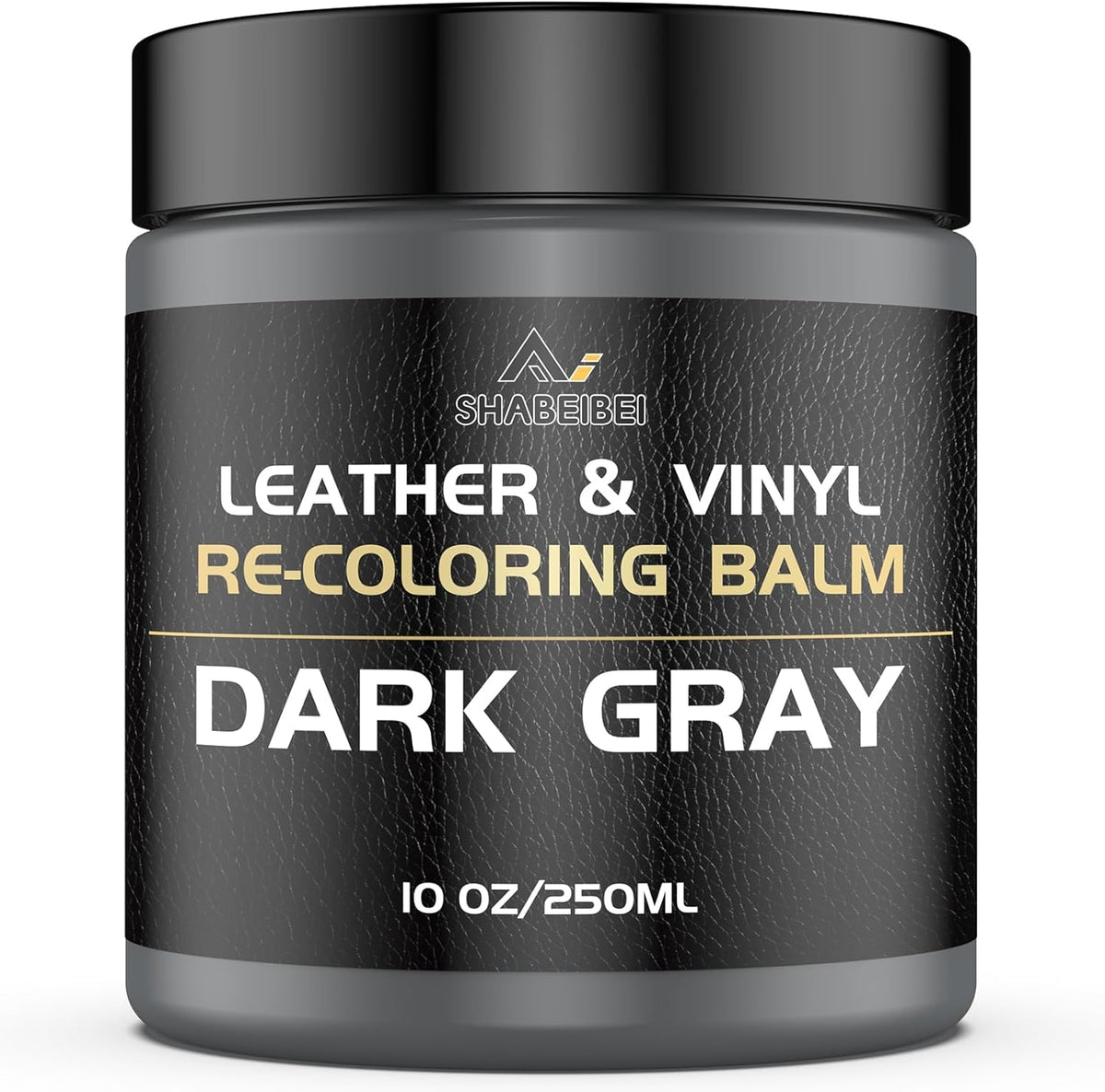 Leather Recoloring Balm,10oz Leather Color Restorer Leather Repair Kit for Furniture Car Leather Scratch Remover, Dark Gray Leather Color Restorer for Couches,Leather Dye Paint for Faded