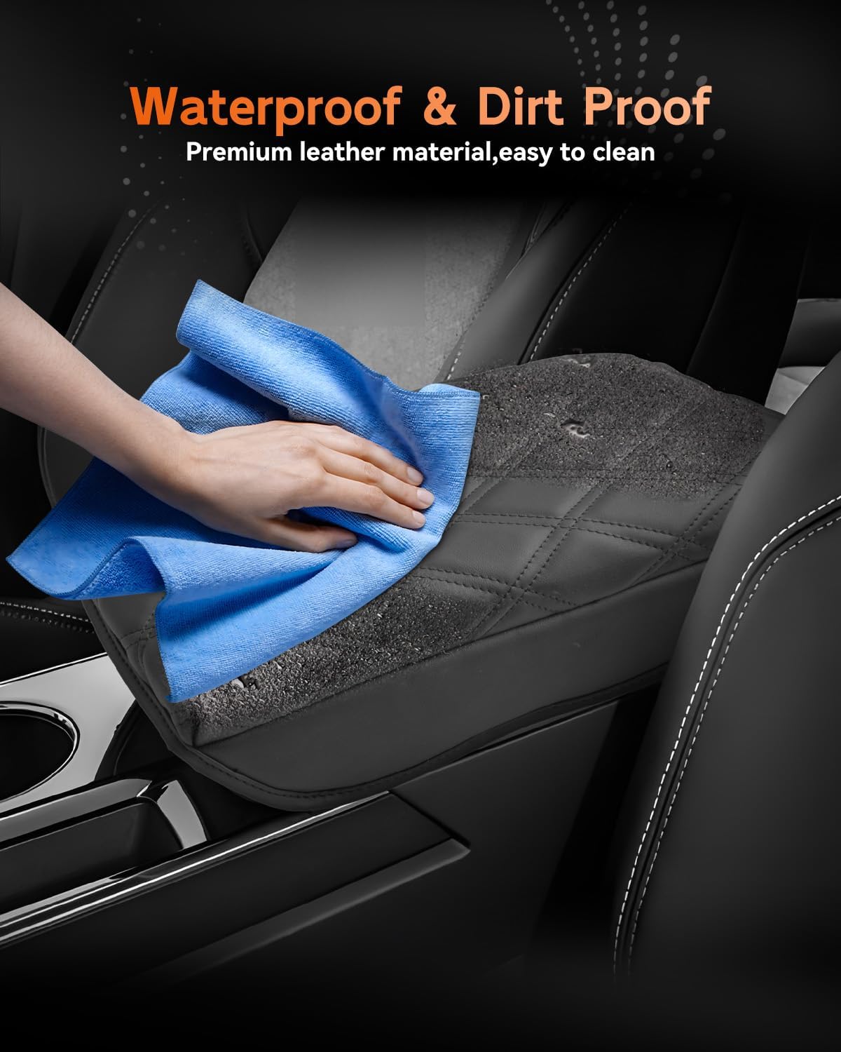 CDEFG for Chevrolet Equinox 2025 2026 Center Console Cover Armrest Box Cover for Chevy Equinox (LT, RS, Activ) Accessories Arm Rest Protector NOT for Equinox EV