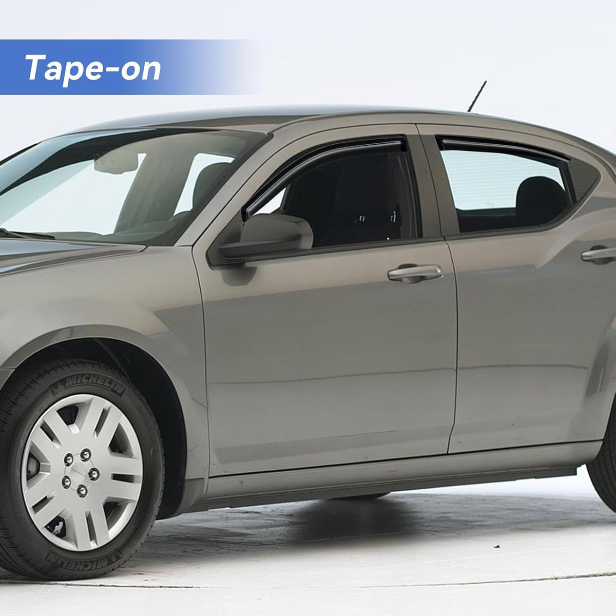 Window Visors Rain Guards Shield for 2008-2014 Dodge Avenger, Out-Channel Window Vent Wind Deflectors Visors Shades for 08-14 Dodge Avenger