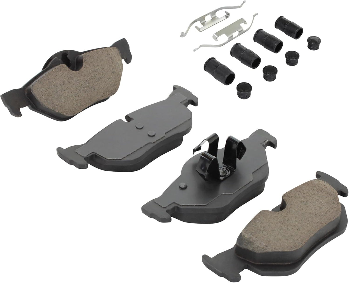 Premium Semi-Metallic Rear Brake Pads (1001-1267M) Compatible with 2006-2015 BMW (120i/125i/128i/130i/323i/325i/325xi/328i/328i xDrive/328xi/X1)