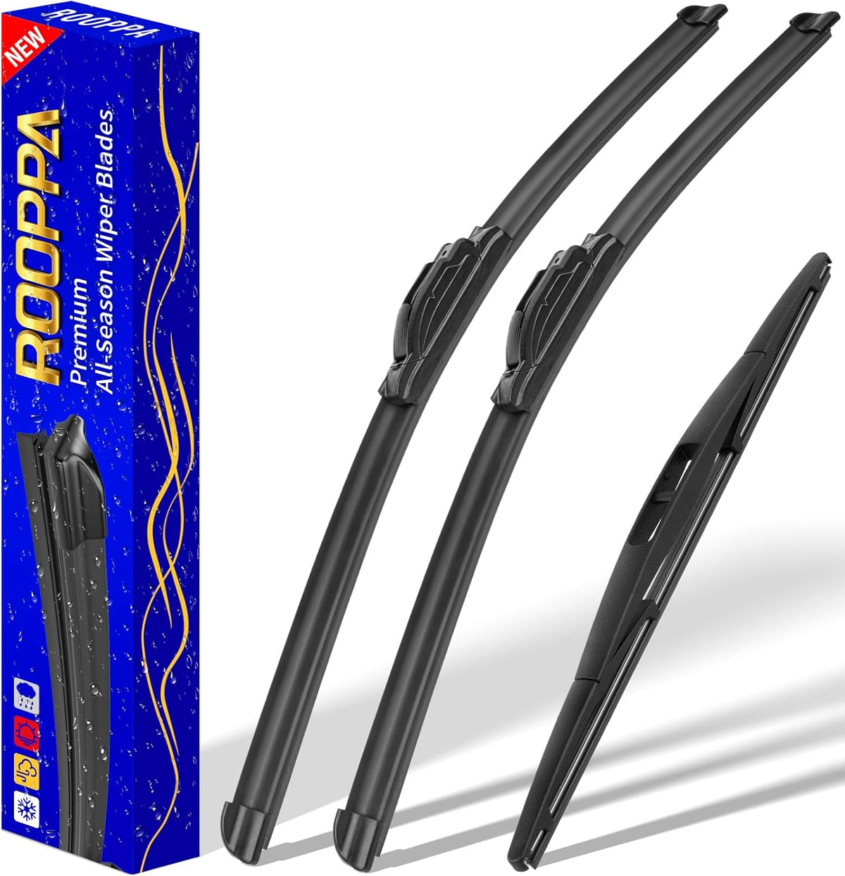 3 wipers Replacement for 2005-2022 Honda Odyssey, Windshield Wiper Blades Original Equipment Replacement - 26"/22"/16" (Set of 3) U/J HOOK