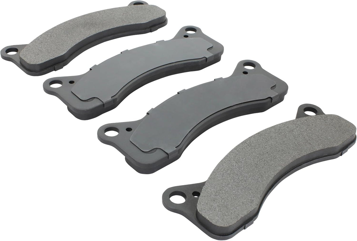 Premium Semi-Metallic Front Brake Pads (1001-0020M) Compatible with Ford F-250 1968-1975, Ford F-350 1968-1975