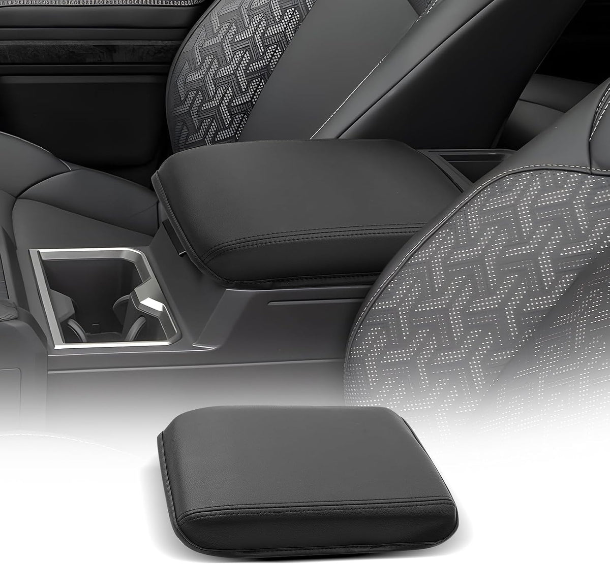 CDEFG for 2024 2025 Toyota Tacoma Center Console Cover Armrest Box Cover for Tacoma (SR, SR5, TRD PreRunner, TRD Sport, TRD Off-Road, Limited) Accessories Console Arm Rest Protector